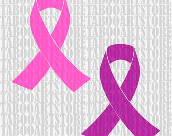 Ribbon Svg, canser Ribbon Svg Files, Silhouette Ribbon Cut Files, Cricut Ribbon Cut Files SVG, Ribbon Svg, Ribbon clipart, Ribbon dxf