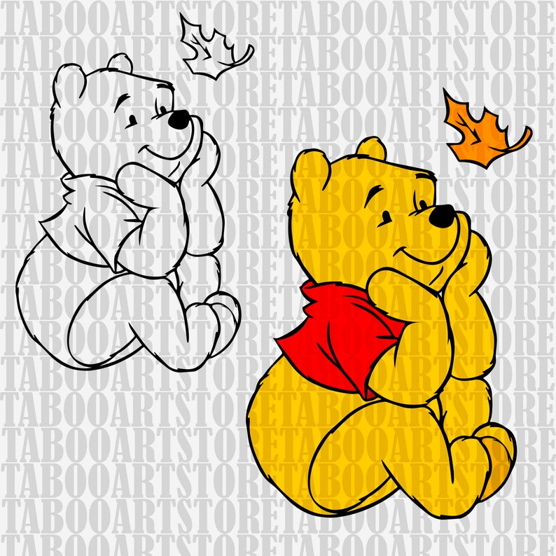 Download Winnie-the-Pooh svg Winnie-the-Pooh clipart Disney eps | Etsy