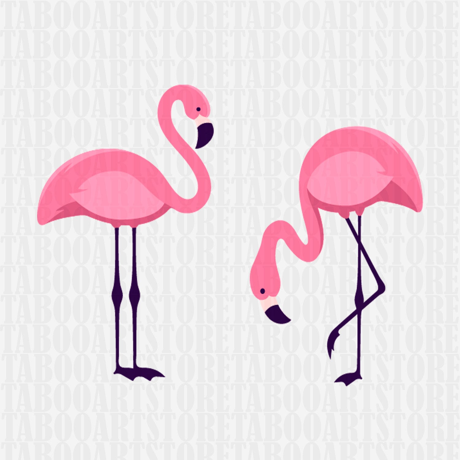 Download SVG Flamingo Cut File summer SVG Silhouette Cut File | Etsy