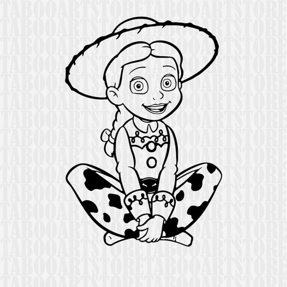 Jessie Toy Story Svg Stencil Clipart Disney Instant Eps