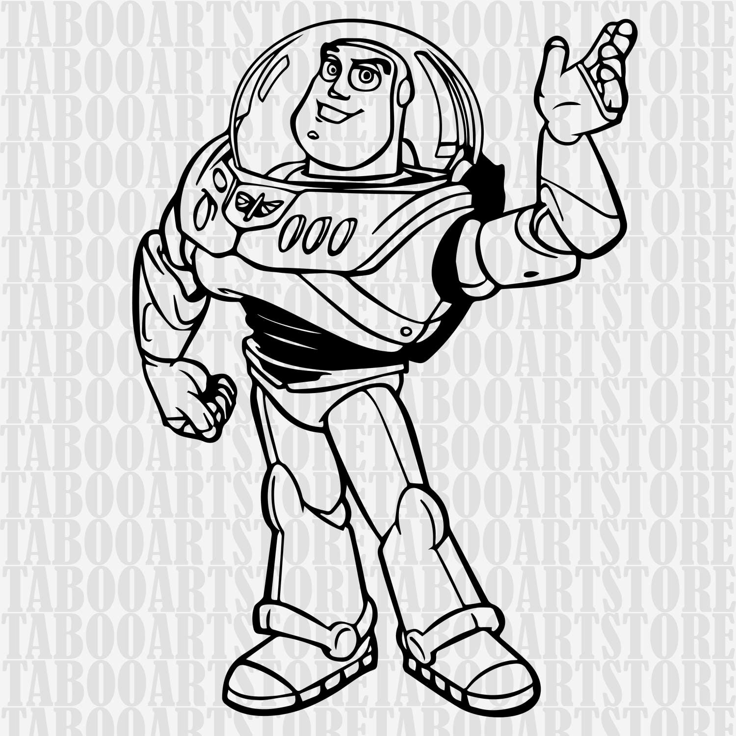 Download SVG Toy Story svg Buzz Lightyear svg Buzz Stencil toy | Etsy