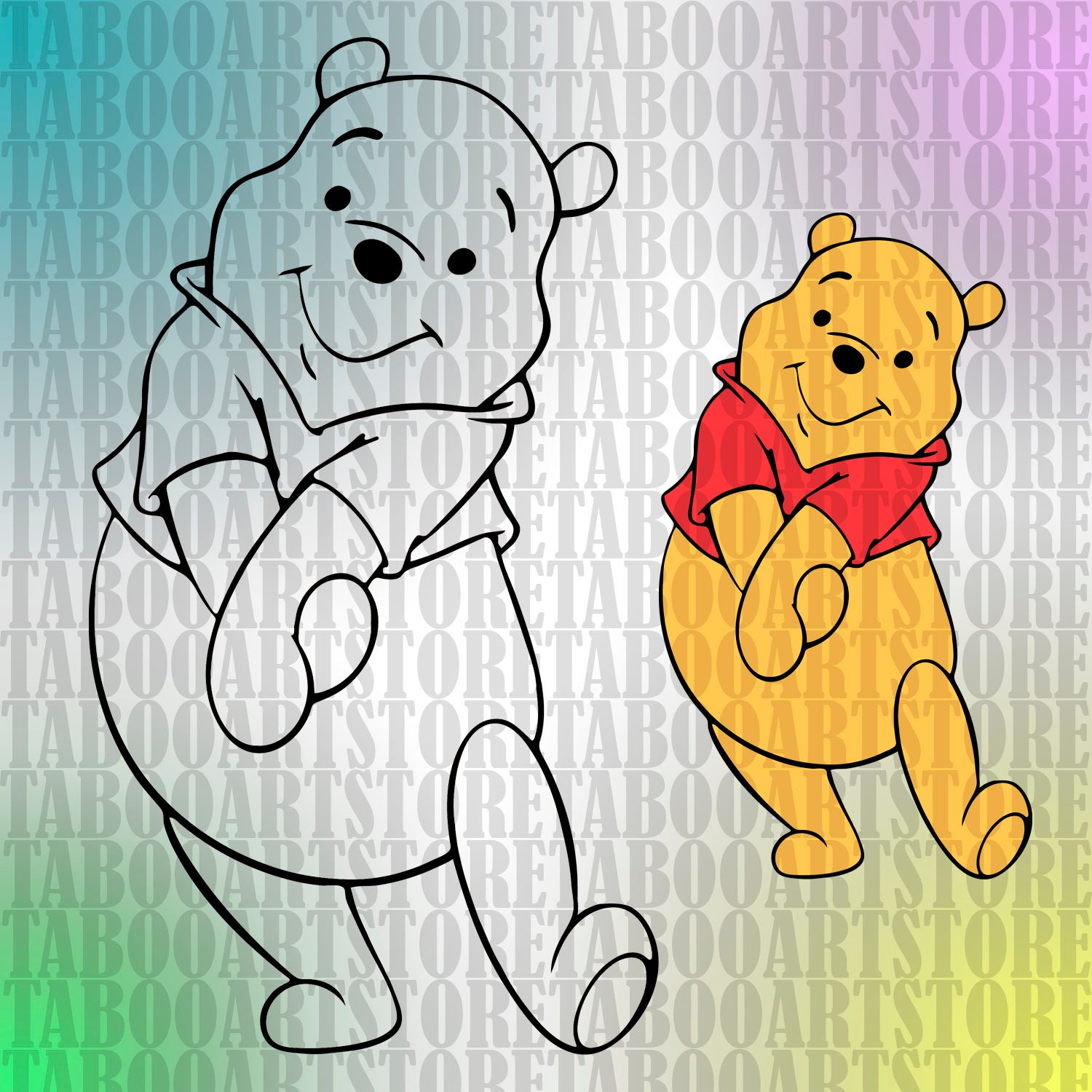Download Winnie-the-Pooh svg Winnie-the-Pooh clipart Disney eps | Etsy