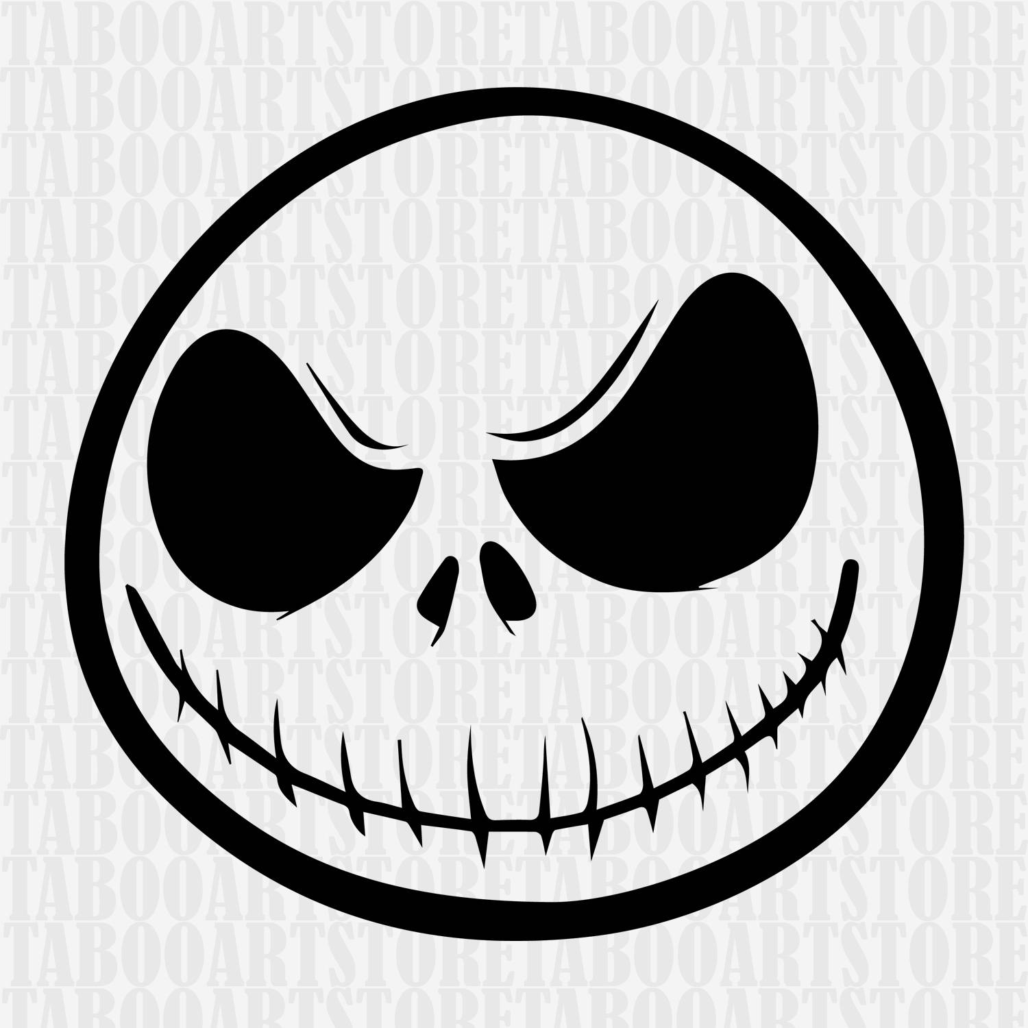 Jack skellington stenciljack skellington SVG Nightmare Etsy Jack skellington stenciljack skellington SVG Nightmare Etsy