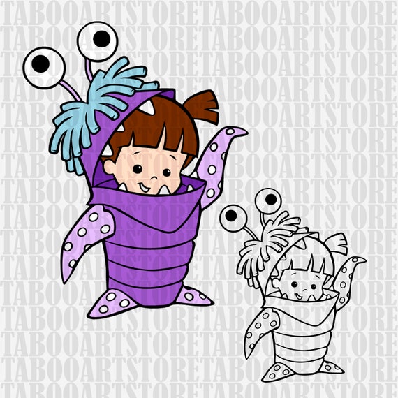 Monsters inc Boo svg monsters Boo Stencil Monsters inc | Etsy