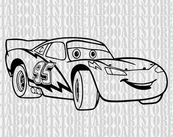 Download Disney cars svg | Etsy