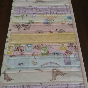 MINI Quilted Table Runner //  Sweet Reverie by Boundless Fabrics. Table Topper. Table decor. Handmade. Centerpiece. Coffee Table. Runner.