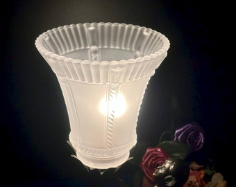 Frosted Glass Lamp Shade Art Deco