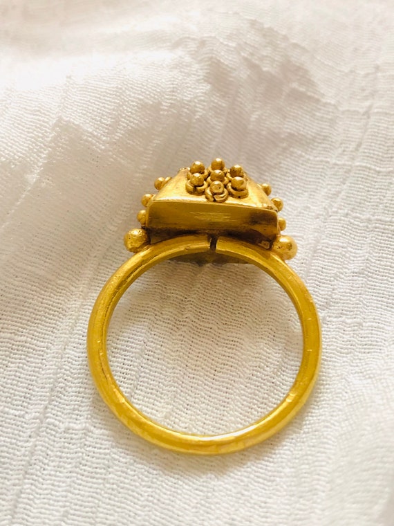 Medieval Bishop’s Ring RARE. Gold 13th century an… - image 2