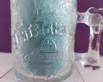 Vintage Flintstones RocDonald Glass Mug/Collectible McDonald's Mugs