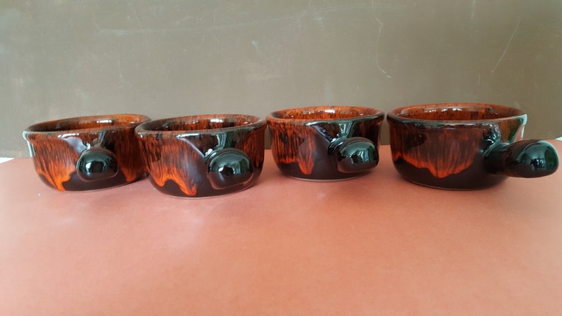 Vintage Evangeline Art PotterySoup BowlsGratin