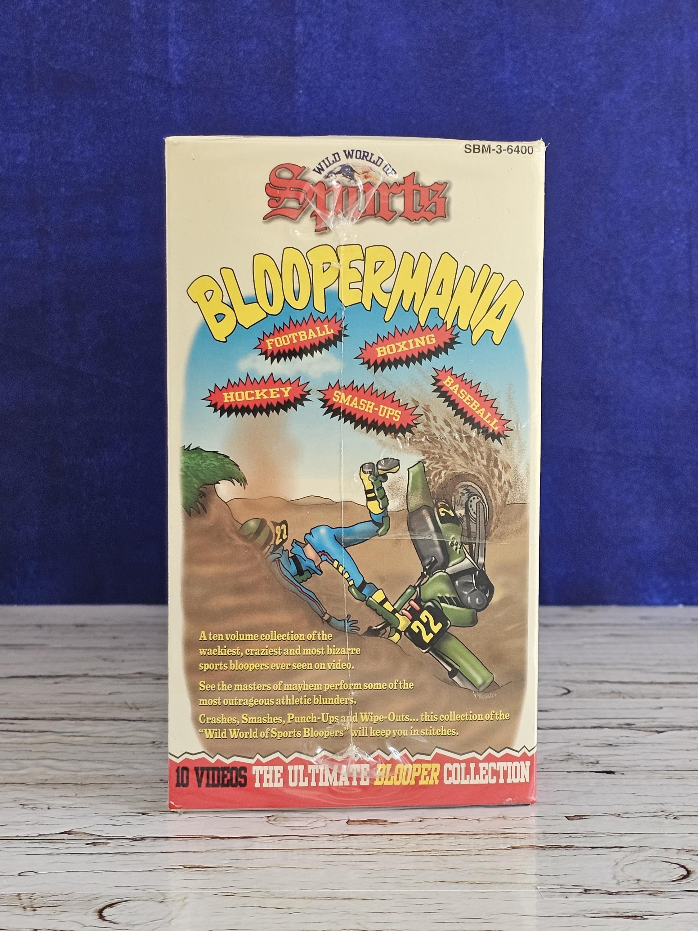 Wild World of Sports Bloopermania 10 VHS Set Still Sealed/vintage