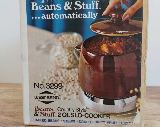Electric Bean Pot/ Vintage West Bend Beans & Stuff Etsy