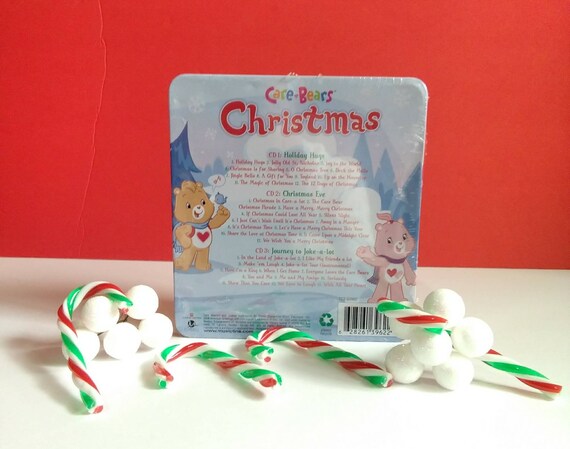 Care Bears レトロ　雑貨　クリスマス Vintage Care Bears Holiday Christmas Card Rainbow Tree 1983