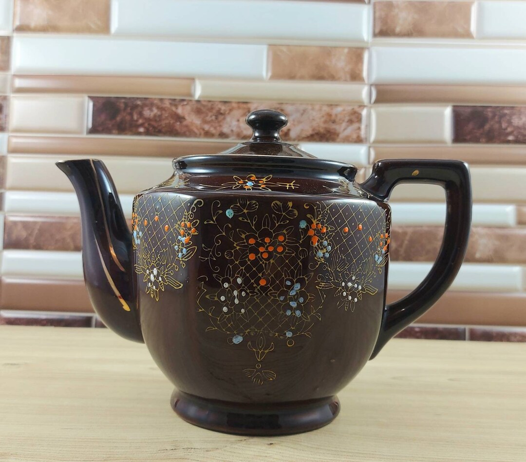 Japanese Moriage Teapot/vintage Japanese Moriage Teapot/vintage Hand