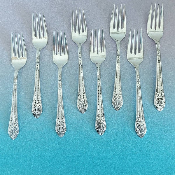 Antique Rogers Bros Marquise Silverware/Vintage Marquise Silver Plated Flatware/Rogers Bros 1847 Marquise Silverware