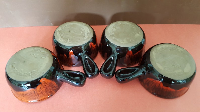 Vintage Evangeline Art PotterySoup BowlsGratin