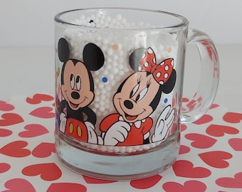 Vintage Mickey and Minnie Mug, Disney Characters Coffee Mug