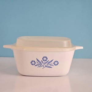 Vintage Corning Ware Cornflower Blue Casserole Dish/Vintage Corningware Single Serve Casserole Dish/Vintage Lunch To Go Dishes