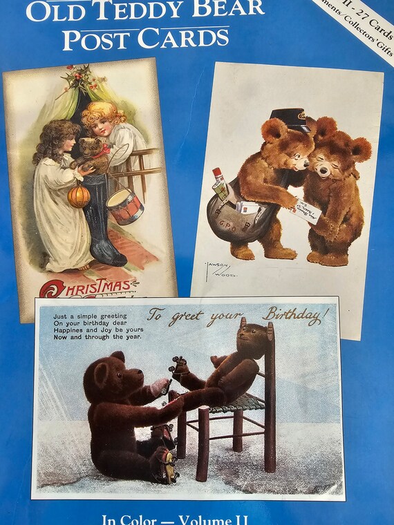 【全品送料無料】 Bear Teddy Old Post Collection Schoonmaker Patricia Cards, アート・デザイン・音楽