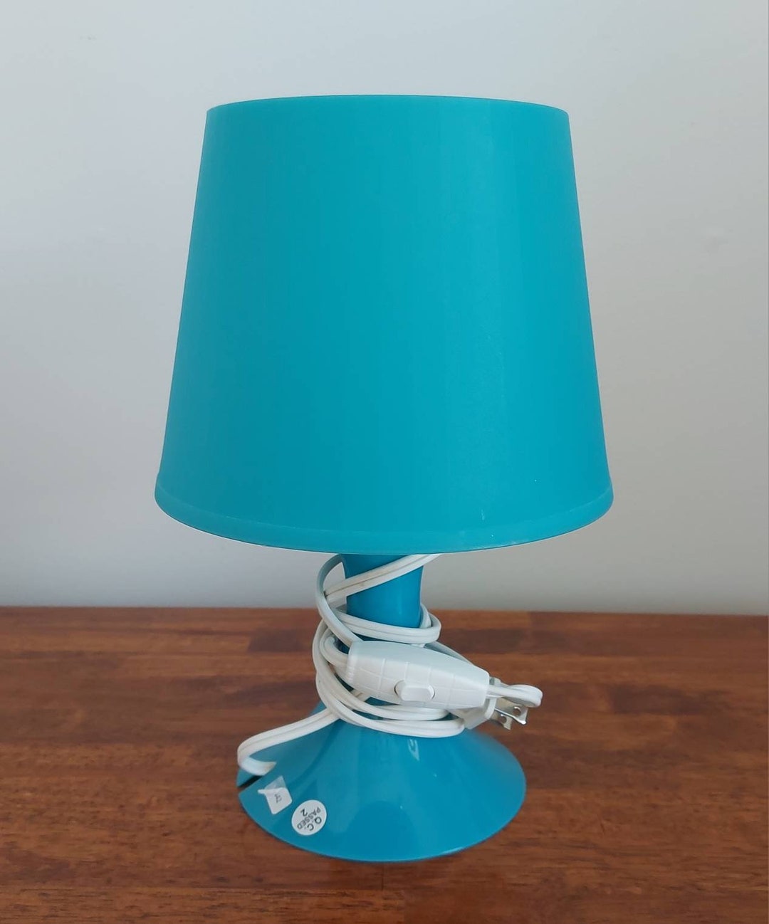 Ikea Lampan Teal Blue Plastic Desk Lamp/retro Ikea Blue Etsy