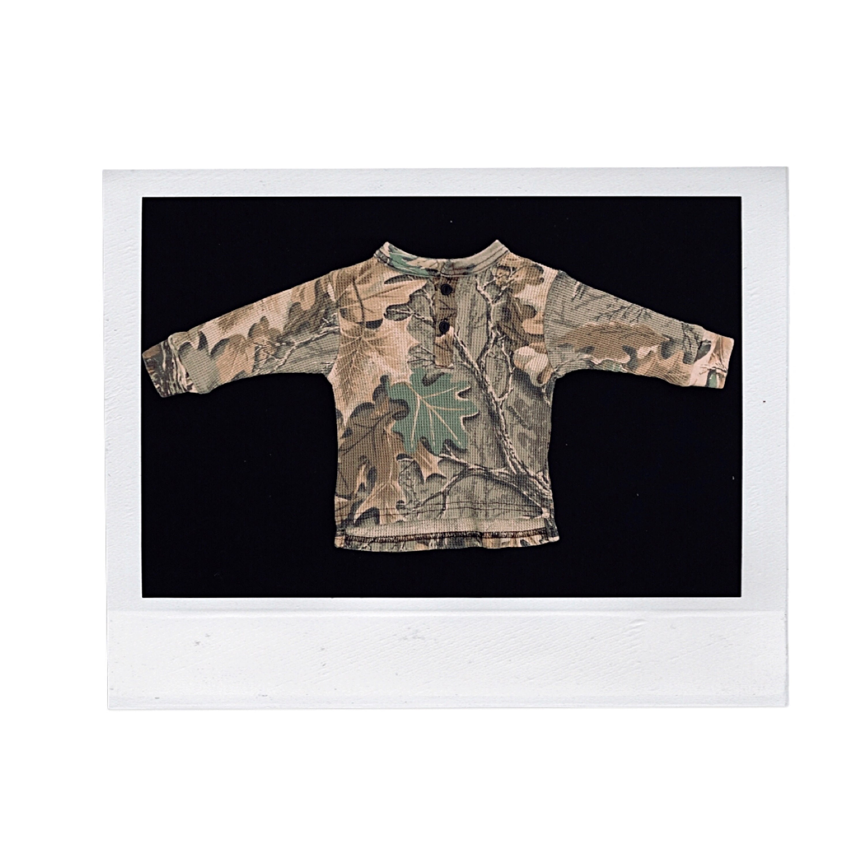 Vintage 80s Camouflage Thermal Long 