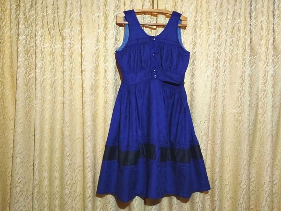 Vintage Ukrainian Dress Antique Folk Sundress Dark