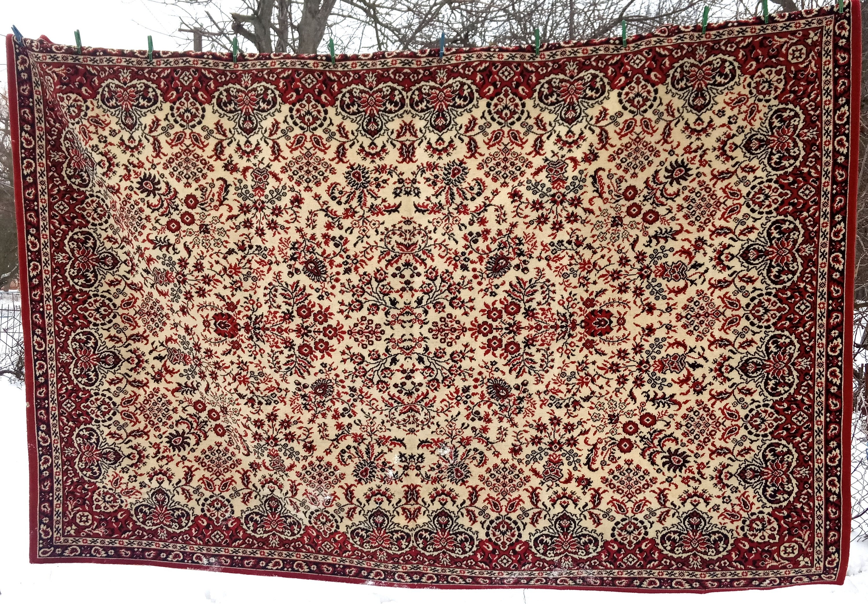Carpet Soviet carpet Carpet for floor Vintage carpet Antique Etsy