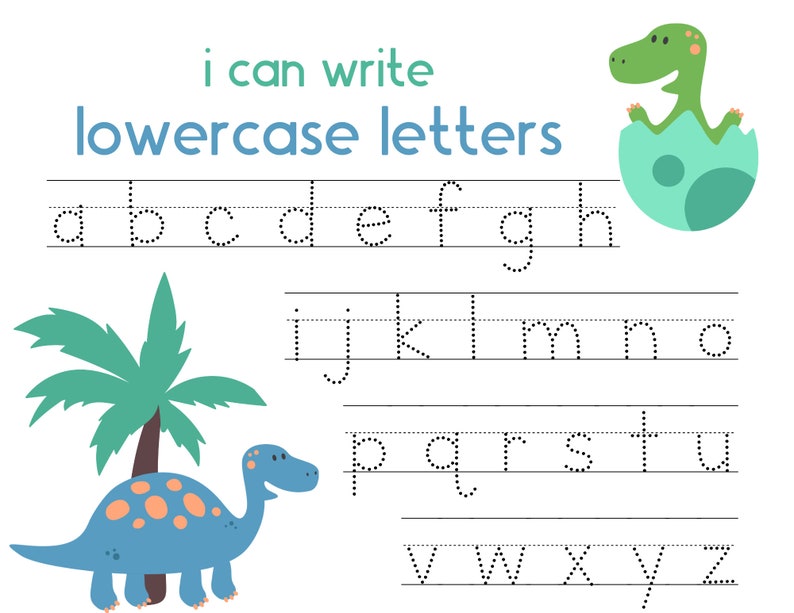 Alphabet Tracing Sheet Handwriting Practice Sheet Uppercase | Etsy