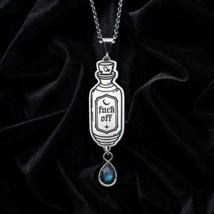 Custom Potion Bottle Charm | Witchy Jewelry | Customizable Sterling Silver Jewelry | Birthstone Charms | Magic Potion | Enchanted Jewelry