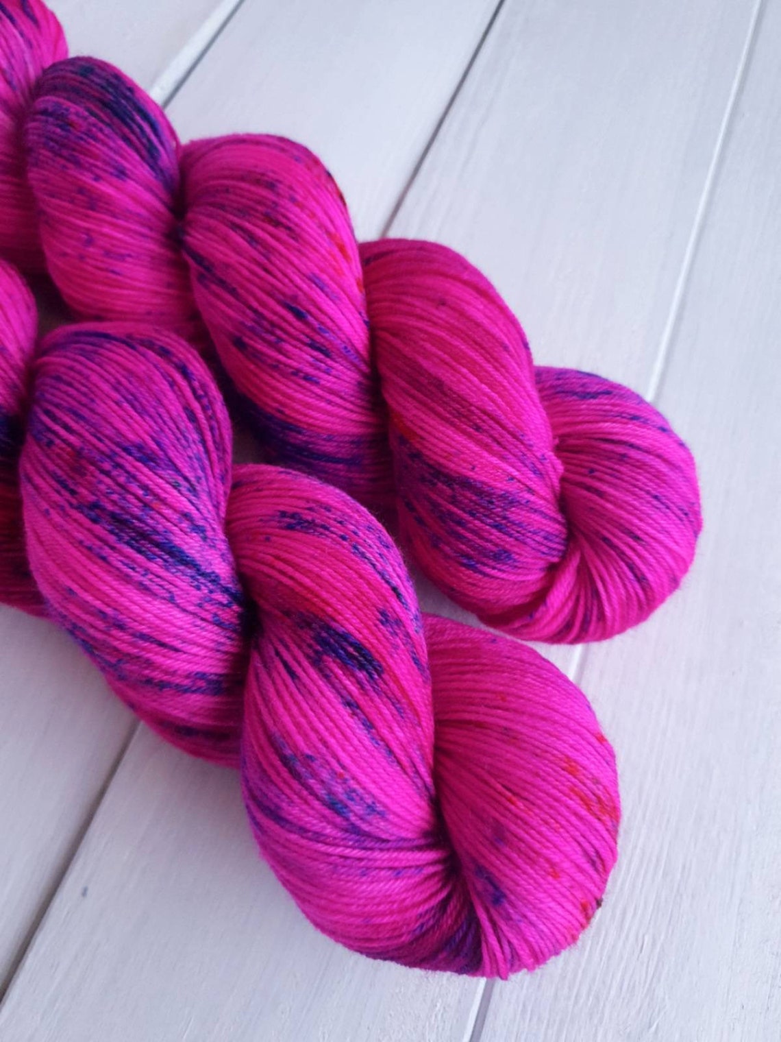 Very Berry Hand Dyed Yarn Merino & Nylon 4Ply Sock Yarn Etsy