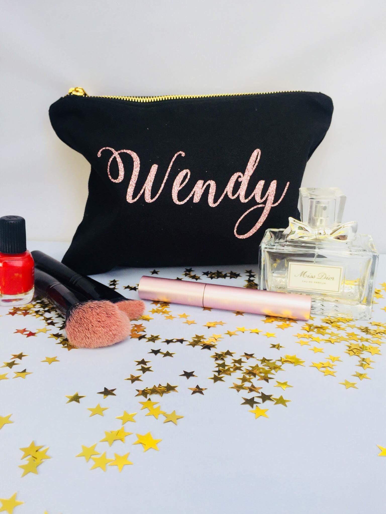 Personalized Cosmetic Bag Personalized Makeup Bag Cosmetic Etsy