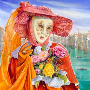 Autumn Feelings. Venice Painting, Giclée