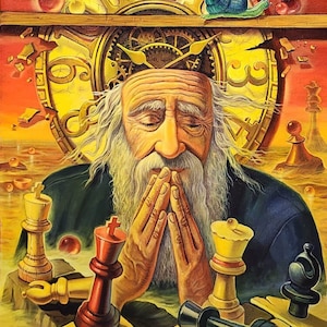 Surrealistic Painting: Moments Always Replacing Each Other, Giclée