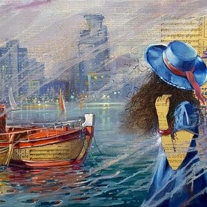 Tel Aviv - Non Stop City, Painting of Tel Aviv by Alex Levin, Israel, Giclée