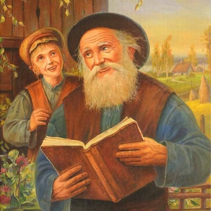 Light of Generations. Stunning Jewish Painting Judaica Fine Art, Giclée on canvas and Metal, Made in Israel