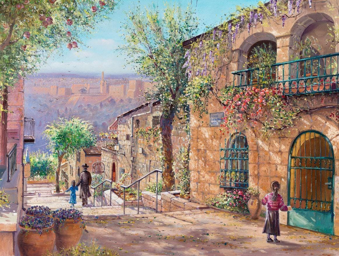 Paintings Yerushalayim - Etsy