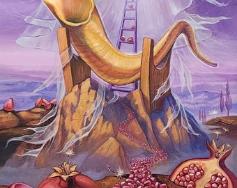 Shofar Revelation Art – Alex Levin Judaica Jewish Heritage Print (Canvas, Metal, Acrylic)
