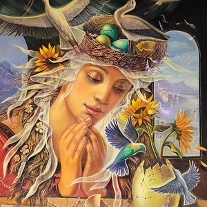 Pintura surrealista: El renacimiento de la esperanza, Giclée sobre lienzo o metal