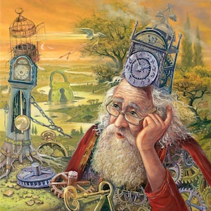 Giclée surrealista de Jerusalén: arte abstracto en lienzo de Sión