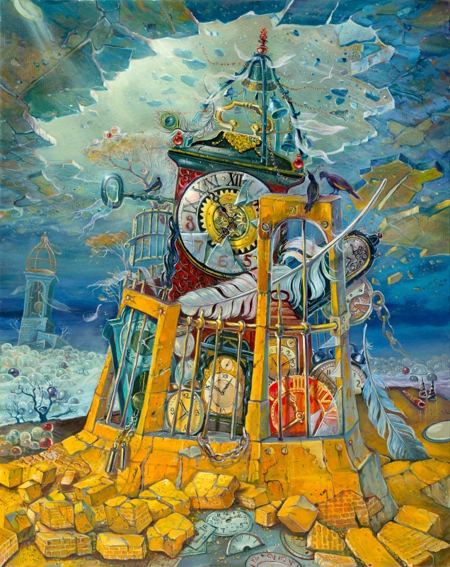 Surrealistic Painting: Tower Of Babylon | Etsy