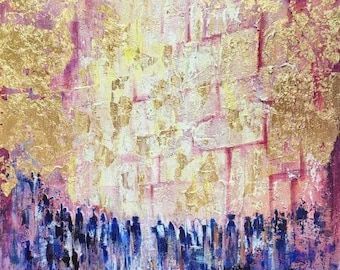 The Light of Prayer at the Wall - Kotel Art, Canvas Framed, Metal Print or Acrylic Glass