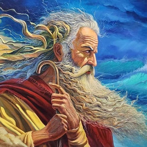 Moses and the Red Sea Giclée Print: Jewish Fine Art by Alex Levin