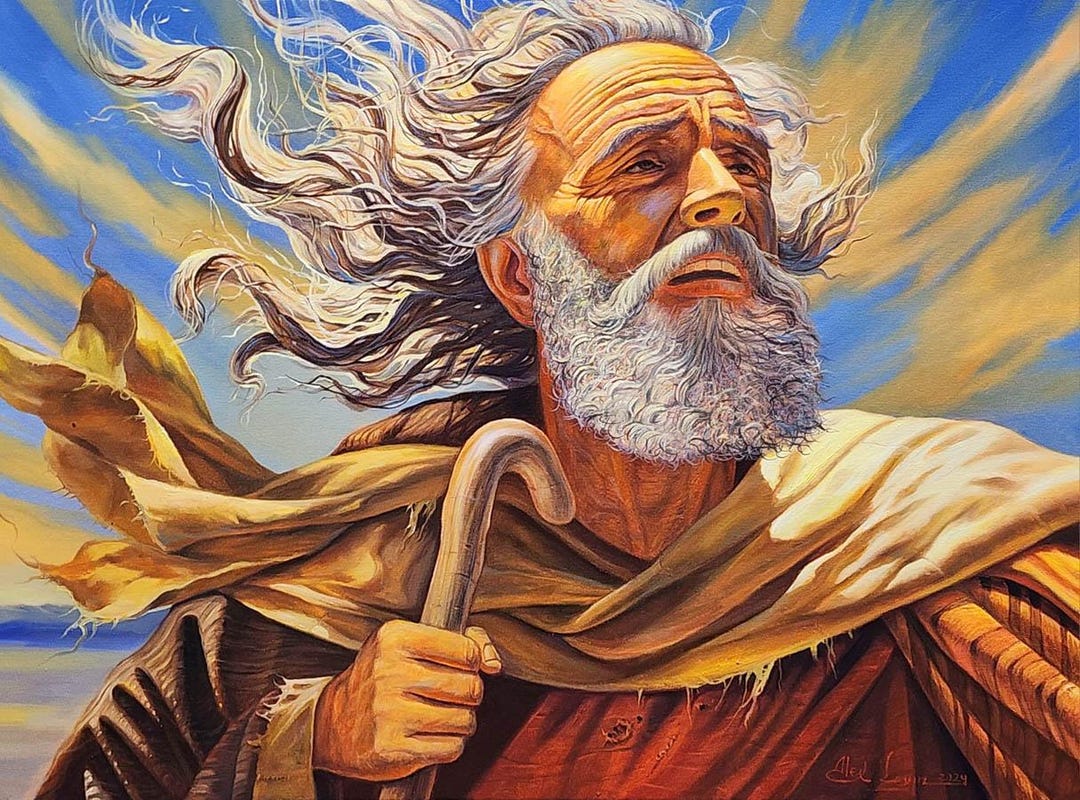 Moses Path to the Promised Land, Fine Art Poster, Size 30x20, 36x24 or ...