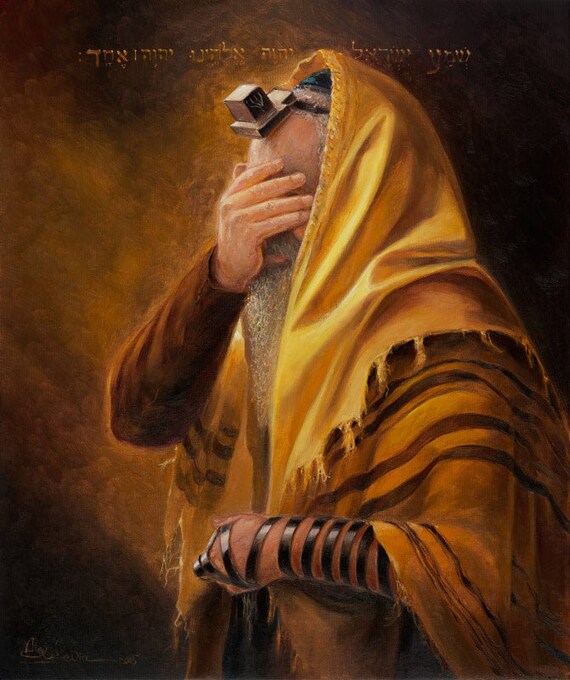 Shema Yisrael, Fine Art Poster, Size 20x30, 24x36 or 32x48 inches