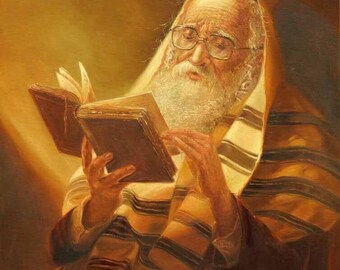 The Light of My Life Judaica Painting - Signed Canvas or Modern Prints