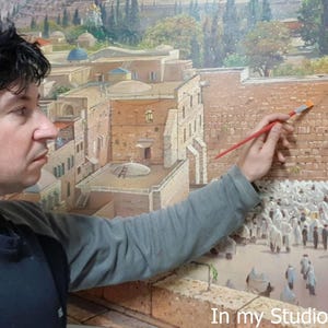 Sneeuw bij de Kotel in Jeruzalem - Winter Kotel Kunst, Joodse Jeruzalem Poster, Kunstposter, 20x30, 24x36, 32x48 afbeelding 9