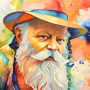 Lubavitcher Rebbe Painting: Contemporary Jewish Art on Canvas