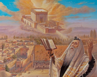 Original Painting of a Dream Jerusalem Temple That Comes in - Etsy