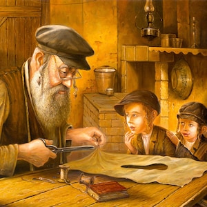 The Tailor. Jewish Painting Judaica Fine Art, Giclée
