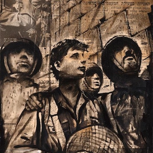 Sneeuw bij de Kotel in Jeruzalem - Winter Kotel Kunst, Joodse Jeruzalem Poster, Kunstposter, 20x30, 24x36, 32x48 afbeelding 1